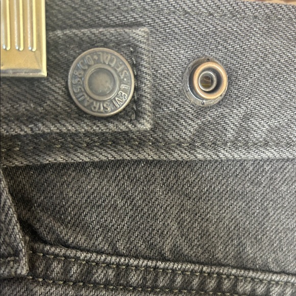 Levi's High Rise Cinch Baggy Wide Leg BlackJeans NWT - Picture 5 of 6